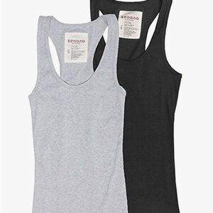 Zenana Rib Knit Racerback Tank 2pk (S) NWOT